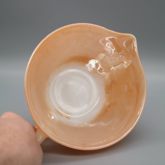 Fire King Peach Lustre Batter Bowl | Mixing Bowl | Peach Luster Glassware - Picture 8 of 8